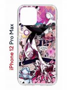 Чехол-накладка Apple iPhone 12 Pro Max (588923) Kruche PRINT Гвен Человек-Паук
