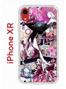 Чехол-накладка iPhone XR Kruche Print Гвен Человек-Паук