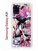 Чехол-накладка Samsung Galaxy A31 Kruche Print Гвен Человек-Паук
