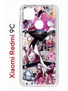 Чехол-накладка Xiaomi Redmi 9C (591325) Kruche PRINT Гвен Человек-Паук