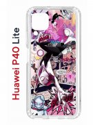 Чехол-накладка Huawei P40 Lite  (588940) Kruche PRINT Гвен Человек-Паук