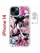 Чехол-накладка iPhone 14 Kruche Magnet Print Гвен Человек-Паук