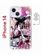 Чехол-накладка iPhone 14 Kruche Magnet Print Гвен Человек-Паук