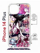 Чехол-накладка iPhone 14 Plus Kruche Magrope Print Гвен Человек-Паук