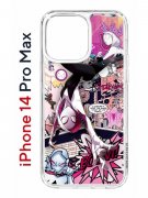 Чехол-накладка  iPhone 14 Pro Max Kruche Print Гвен Человек-Паук