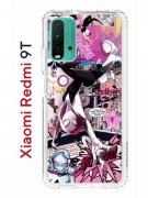 Чехол-накладка Xiaomi Redmi 9T Kruche Print Гвен Человек-Паук