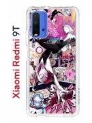 Чехол-накладка Xiaomi Redmi 9T Kruche Print Гвен Человек-Паук