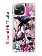 Чехол-накладка Xiaomi Mi 11 Lite/Mi 11 Lite 5G Kruche Print Гвен Человек-Паук
