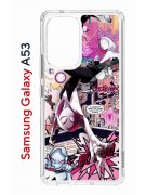 Чехол-накладка Samsung Galaxy A53 5G Kruche Print Гвен Человек-Паук