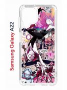 Чехол-накладка Samsung Galaxy A22 4G/M22/M32 Kruche Print Гвен Человек-Паук