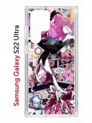 Чехол-накладка Samsung Galaxy S22 Ultra (610632) Kruche PRINT Гвен Человек-Паук