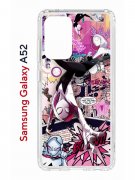 Чехол-накладка Samsung Galaxy A52 Kruche Print Гвен Человек-Паук