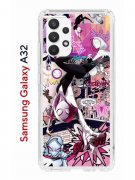 Чехол-накладка Samsung Galaxy A32 4G Kruche Print Гвен Человек-Паук
