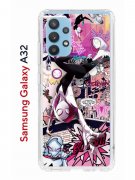Чехол-накладка Samsung Galaxy A32 4G Kruche Print Гвен Человек-Паук