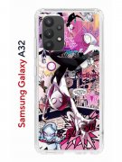 Чехол-накладка Samsung Galaxy A32 4G Kruche Print Гвен Человек-Паук