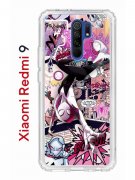 Чехол-накладка Xiaomi Redmi 9 Kruche Print Гвен Человек-Паук