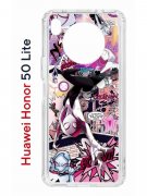 Чехол-накладка Huawei Honor 50 Lite (610636) Kruche PRINT Гвен Человек-Паук