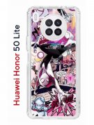 Чехол-накладка Huawei Honor 50 Lite (610636) Kruche PRINT Гвен Человек-Паук