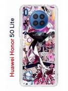 Чехол-накладка Huawei Honor 50 Lite (610636) Kruche PRINT Гвен Человек-Паук