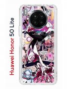 Чехол-накладка Huawei Honor 50 Lite (610636) Kruche PRINT Гвен Человек-Паук