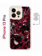 Чехол-накладка iPhone 13 Pro Kruche Magnet Print Майлз Человек-паук