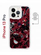 Чехол-накладка iPhone 13 Pro Kruche Magnet Print Майлз Человек-паук