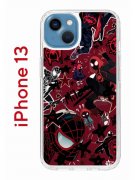 Чехол-накладка iPhone 13 Kruche Print Майлз Человек-паук