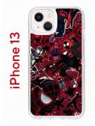 Чехол-накладка iPhone 13 Kruche Print Майлз Человек-паук
