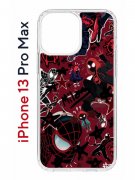 Чехол-накладка iPhone 13 Pro Max Kruche Print Майлз Человек-паук