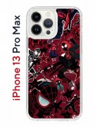 Чехол-накладка iPhone 13 Pro Max Kruche Print Майлз Человек-паук