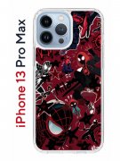 Чехол-накладка iPhone 13 Pro Max Kruche Print Майлз Человек-паук