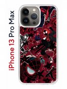 Чехол-накладка iPhone 13 Pro Max Kruche Print Майлз Человек-паук