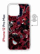 Чехол-накладка Apple iPhone 12 Pro Max (598885) Kruche PRINT Майлз Человек-паук