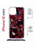 Чехол-накладка iPhone 12 mini Kruche Magrope Print Майлз Человек-паук