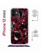 Чехол-накладка iPhone 12 mini Kruche Magrope Print Майлз Человек-паук