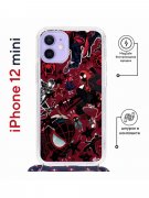 Чехол-накладка iPhone 12 mini Kruche Magrope Print Майлз Человек-паук