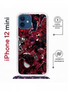 Чехол-накладка iPhone 12 mini Kruche Magrope Print Майлз Человек-паук