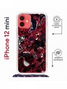 Чехол-накладка iPhone 12 mini Kruche Magrope Print Майлз Человек-паук