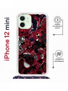 Чехол-накладка iPhone 12 mini Kruche Magrope Print Майлз Человек-паук