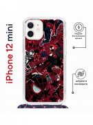 Чехол-накладка iPhone 12 mini Kruche Magrope Print Майлз Человек-паук