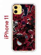 Чехол-накладка iPhone 11 Kruche Print Майлз Человек-паук