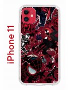 Чехол-накладка iPhone 11 Kruche Print Майлз Человек-паук