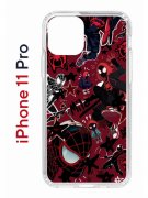 Чехол-накладка iPhone 11 Pro Kruche Print Майлз Человек-паук