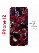 Чехол-накладка iPhone 12 Kruche Print Майлз Человек-паук