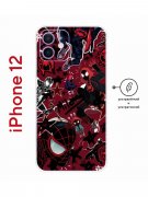 Чехол-накладка iPhone 12 Kruche Print Майлз Человек-паук
