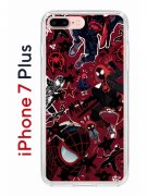 Чехол-накладка iPhone 7 Plus/8 Plus Kruche Print Майлз Человек-паук