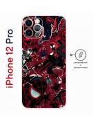 Чехол-накладка iPhone 12 Pro Kruche Print Майлз Человек-паук