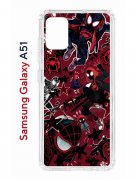 Чехол-накладка Samsung Galaxy A51 Kruche Print Майлз Человек-паук