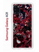 Чехол-накладка Samsung Galaxy A31 Kruche Print Майлз Человек-паук