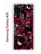 Чехол-накладка Samsung Galaxy A31 Kruche Print Майлз Человек-паук